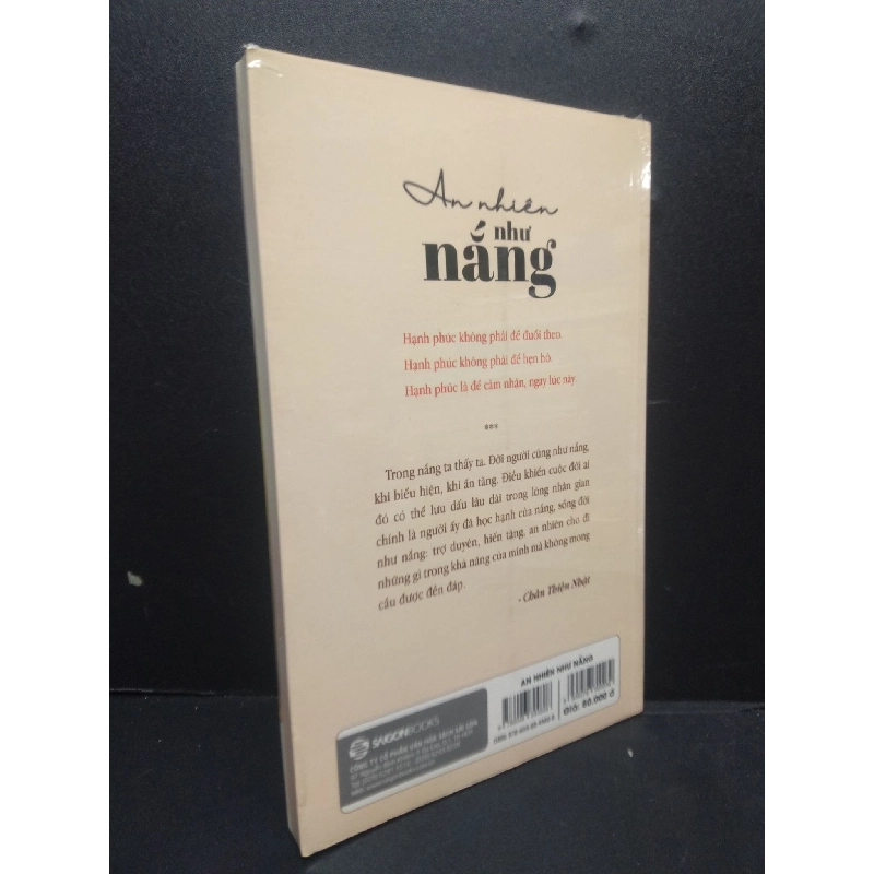 An nhiên như nắng, mới 100%, HCM2105, Chân Thiên Nhật, SACH TÂM LÝ 914451