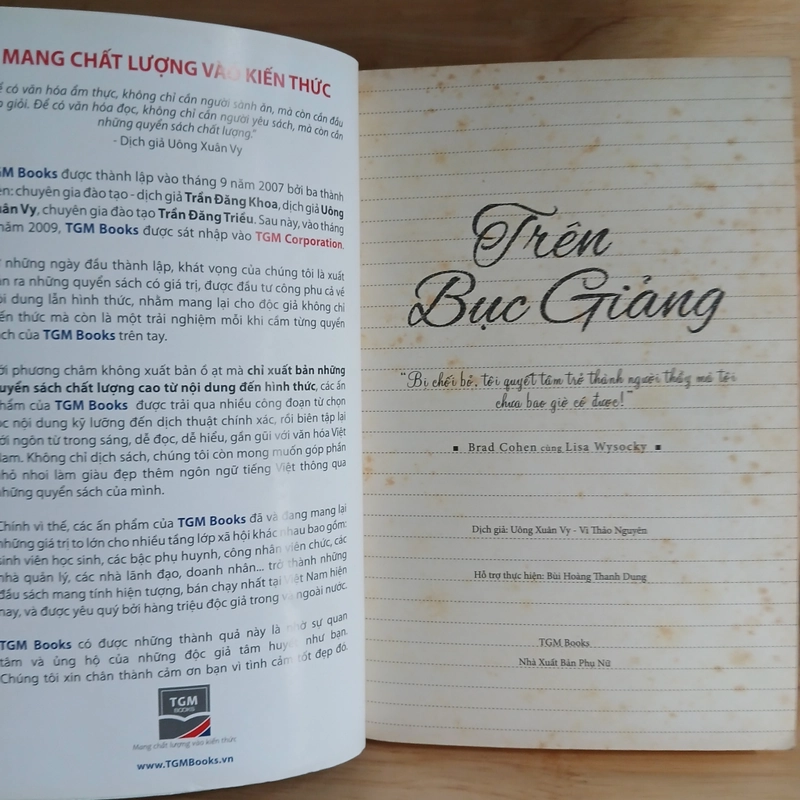 Trên Bục Giảng - Brad Cohen, Lisa Wysocky 477809