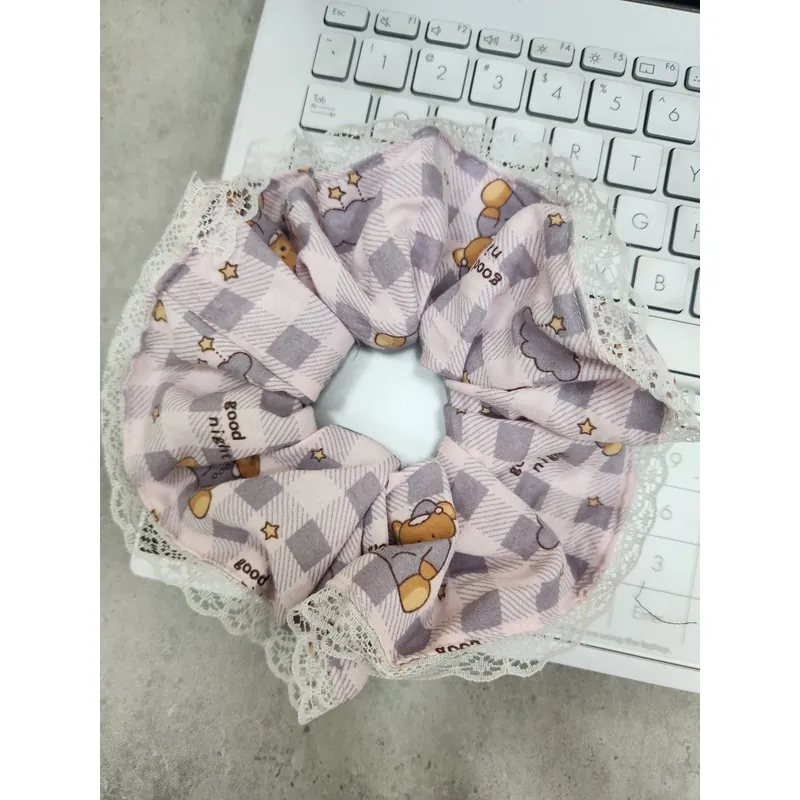 Cột tóc tím gấu 726667