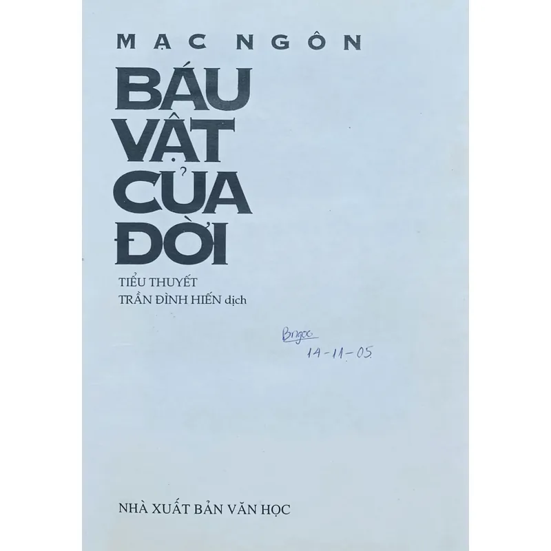 Báu vật của đời (Mạc Ngôn) 605730