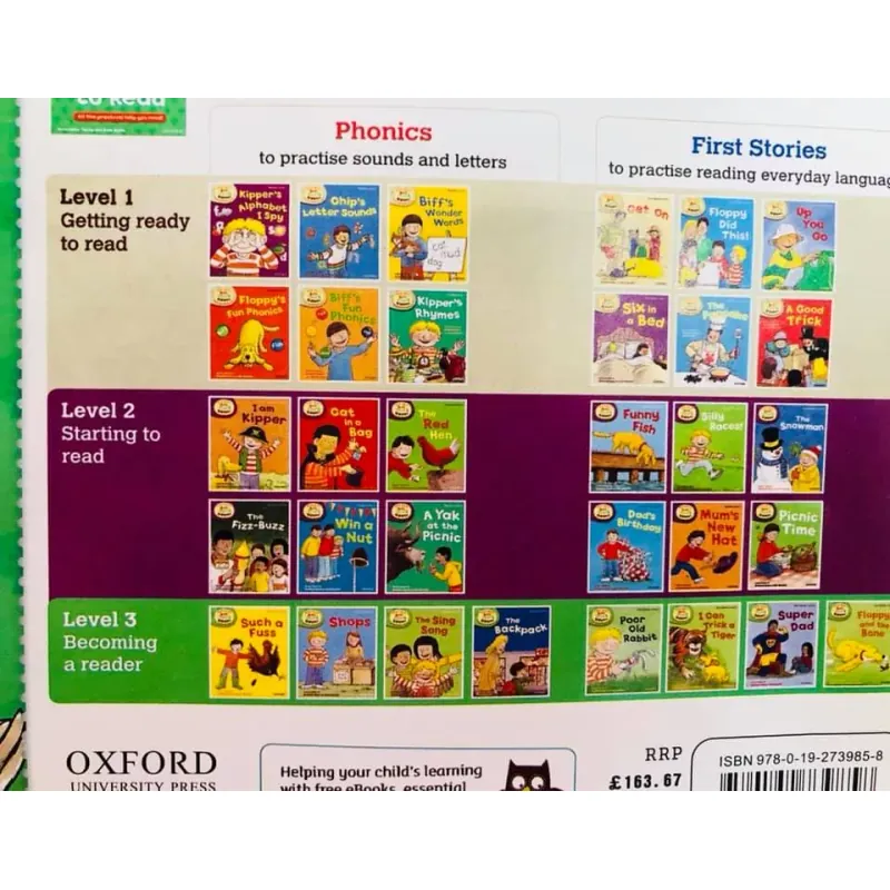 Oxford reading tree - Biff, Chip & Kipper Level 1->3 (Sách nhập) - 33 quyển + File Mp3 758718