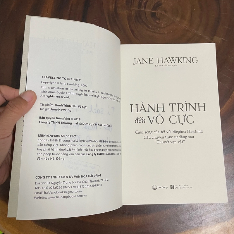 II Tựa sách: Hành Trình Đến Vô Cực - JANE HAWKING - 2019 447118