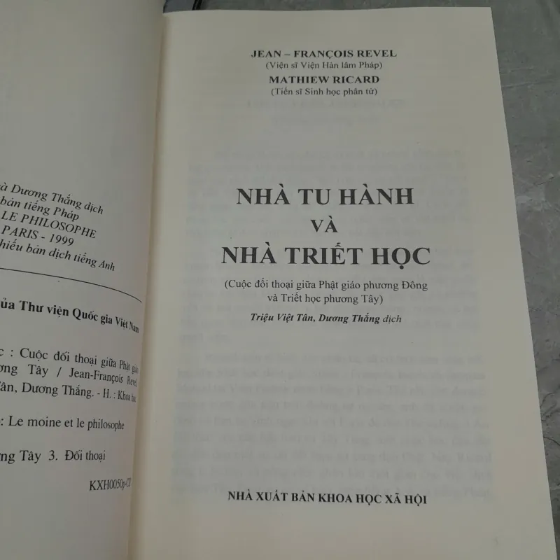 NHÀ TU HÀNH VÀ NHÀ TRIẾT HỌC - TRIỆU VIỆT TÂN VÀ DƯƠNG THẮNG DỊCH 726862