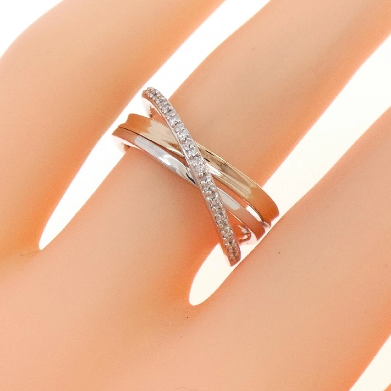 Nhẫn kim cương K18WG/K18PG 0.08CT 671022