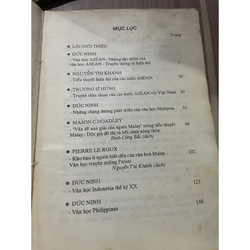 Văn học Các nước ASEAN  687499