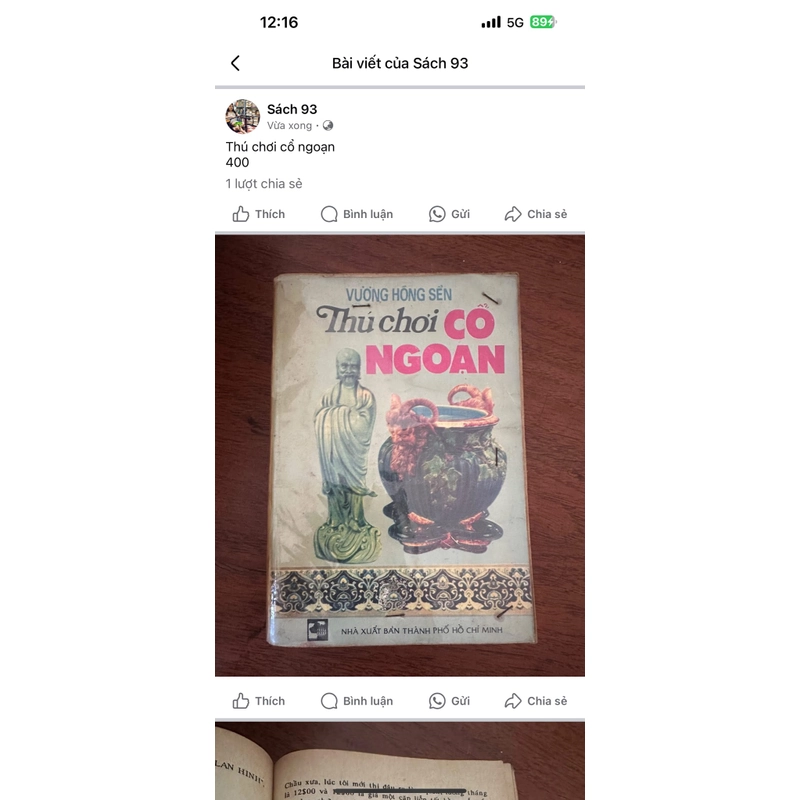 Thú chơi cổ ngoạn - Vương Hồng Sển 538459