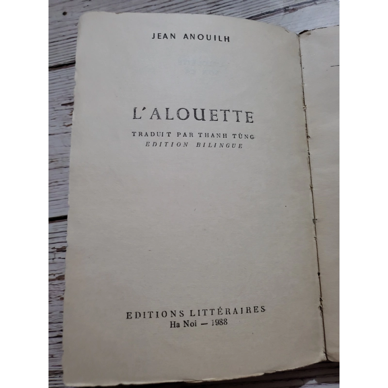 Sơn ca (
L'ALOUETTE) _ JEAN ANOUILH 334323