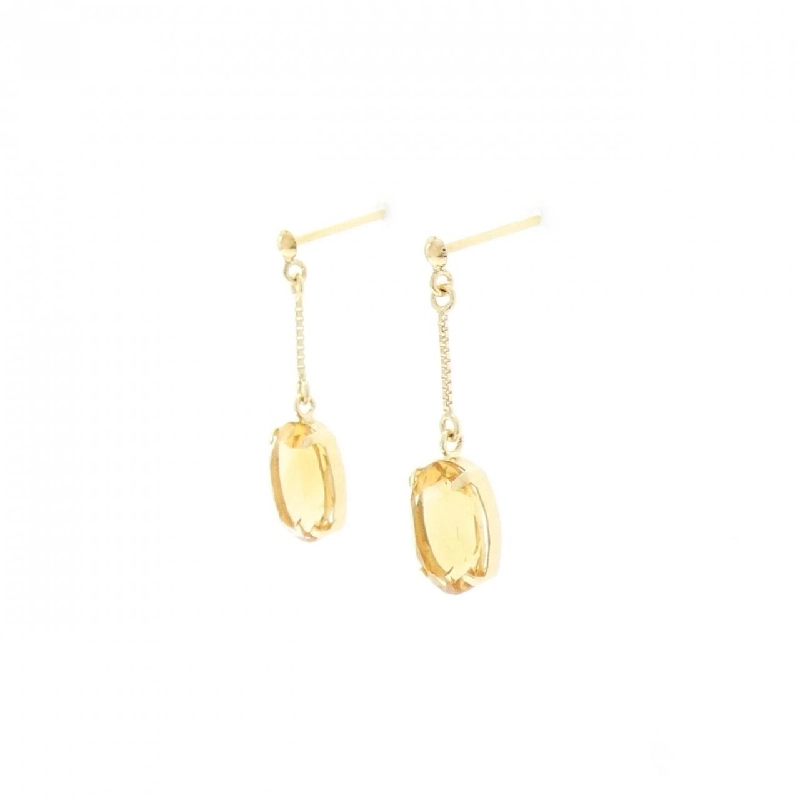K18YG Citrine Earrings - Hàng hiệu Authentic 867343