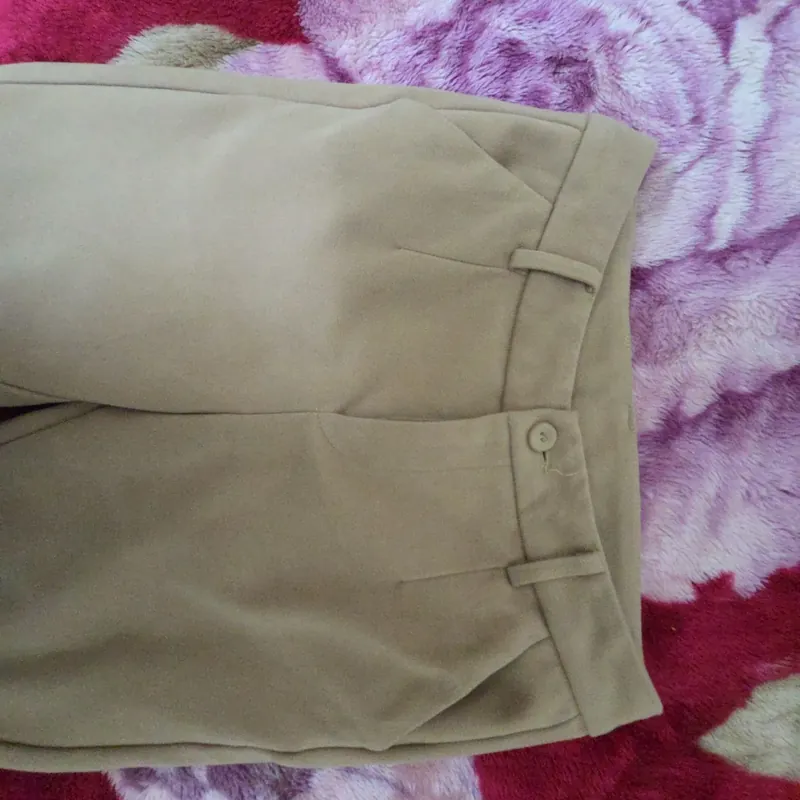 Quần beggi dạ màu vàng da 740024