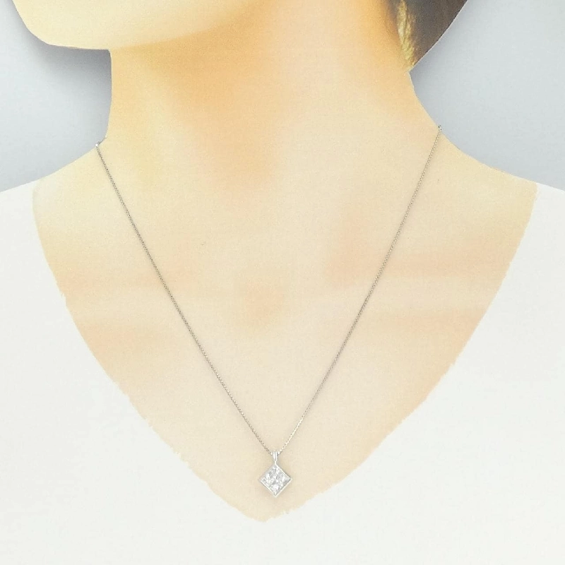 Dây chuyền kim cương PT900/PT850 0.80CT - Hàng hiệu Authentic 857011