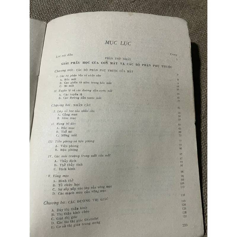 GIẢI PHẨU MẮT ỨNG DỤNG TRONG LÂM SÀNG VÀ SINH LÝ THỊ GIÁC- 1974- khổ lớn  731112