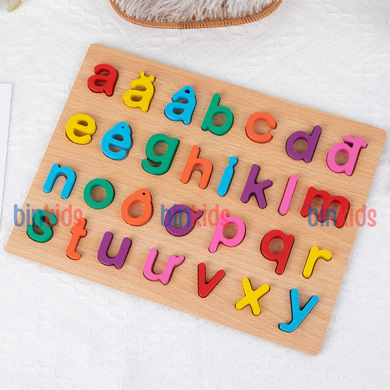 Bảng chữ cái Tiếng Việt, bảng chữ cái gỗ nổi chữ và số cho bé, kích thước 30x22cm, giúp bé phát triển tư duy 531099