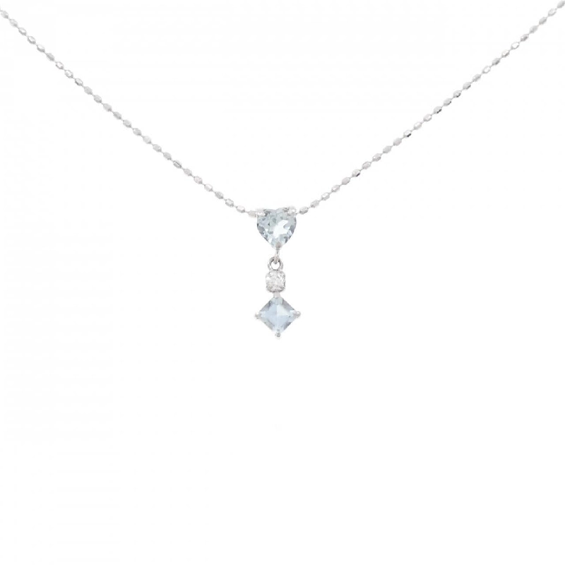 K14WG Aquamarine Necklace - Hàng hiệu Authentic 859265