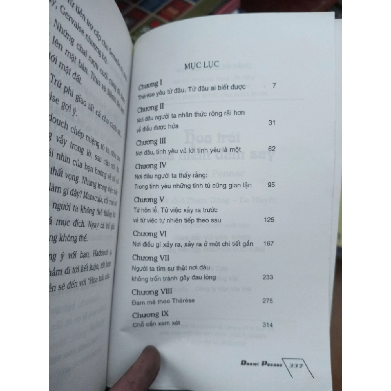 Hoa trái của niềm đắm say - Pennac 2008 Sách văn học VAVO-AK19 935916