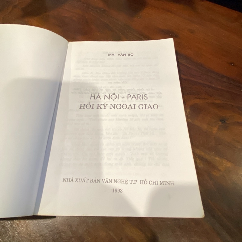 HÀ NỘI - PARIS, HỒI KÝ NGOẠI GIAO CỦA MAI VĂN ĐỘ 458865