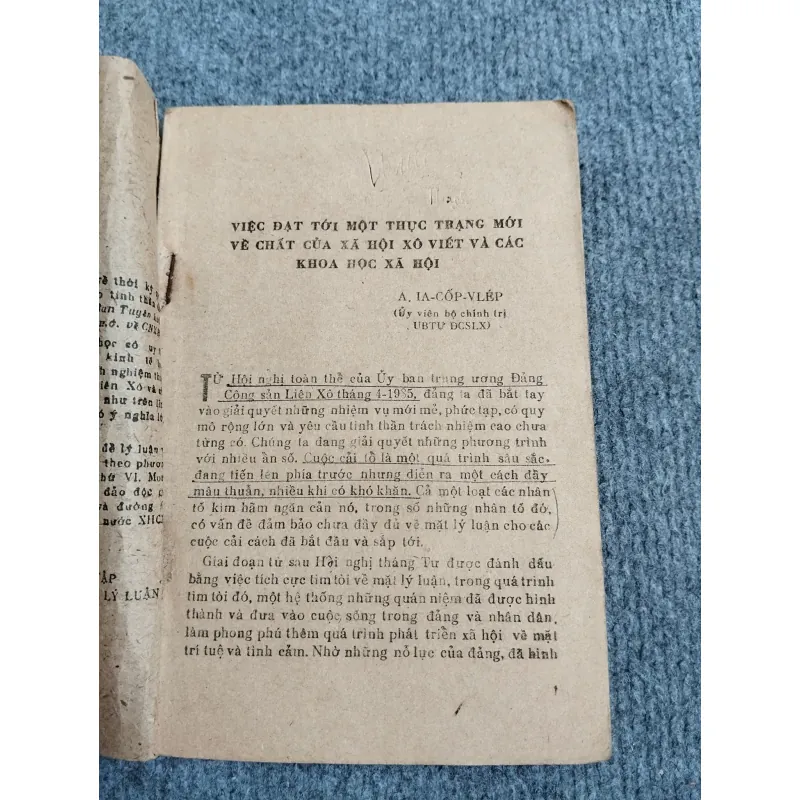 NHẬN THỨC MỚI VỀ CHỦ NGHĨA XÃ HỘI 688727