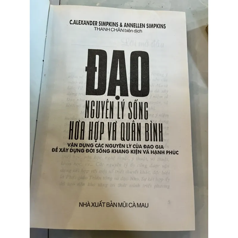 ĐẠO NGUYÊN LÝ SỐNG HOÀ HỢP VÀ QUÂN BÌNH - THANH CHÂN 777680