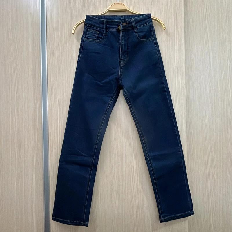 Quần jeans lưng cao xanh đậm 377478