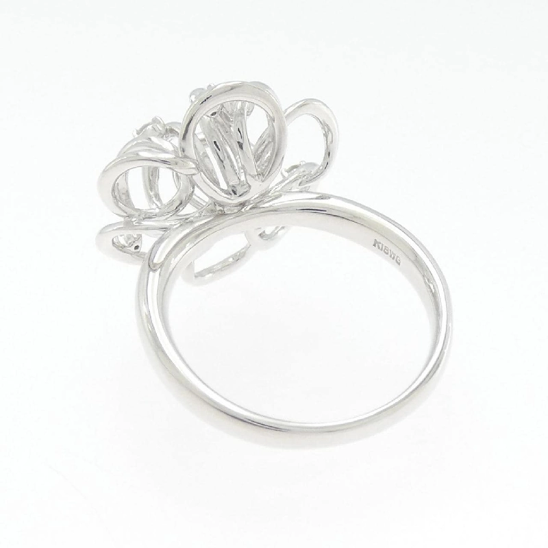 Nhẫn kim cương hoa K18WG 0.15CT - Hàng hiệu Authentic 846174