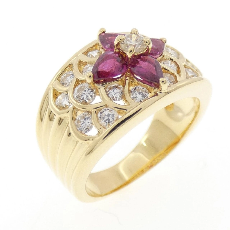 Nhẫn Ruby K18YG 0.75CT - Hàng hiệu Chính hãng 849675