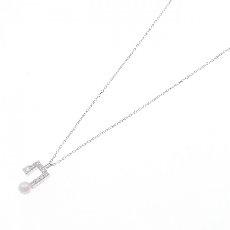 K18WG Ngọc trai Akoya Dây chuyền 3.1mm - Hàng hiệu Chính hãng 858259