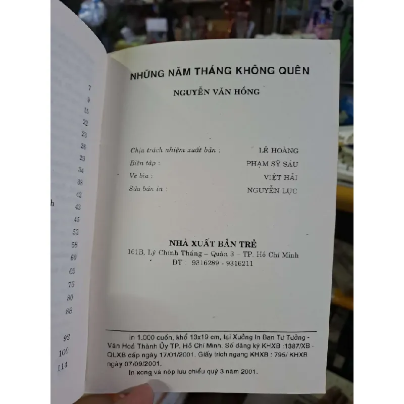Những năm tháng không quên - Nguyễn Văn Hồng VĂN HỌC VAVO0910 588629