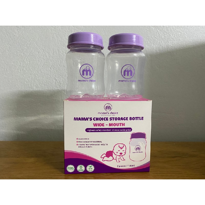 Set 2 bình trữ sữa Mama’s choice 180ml 9627