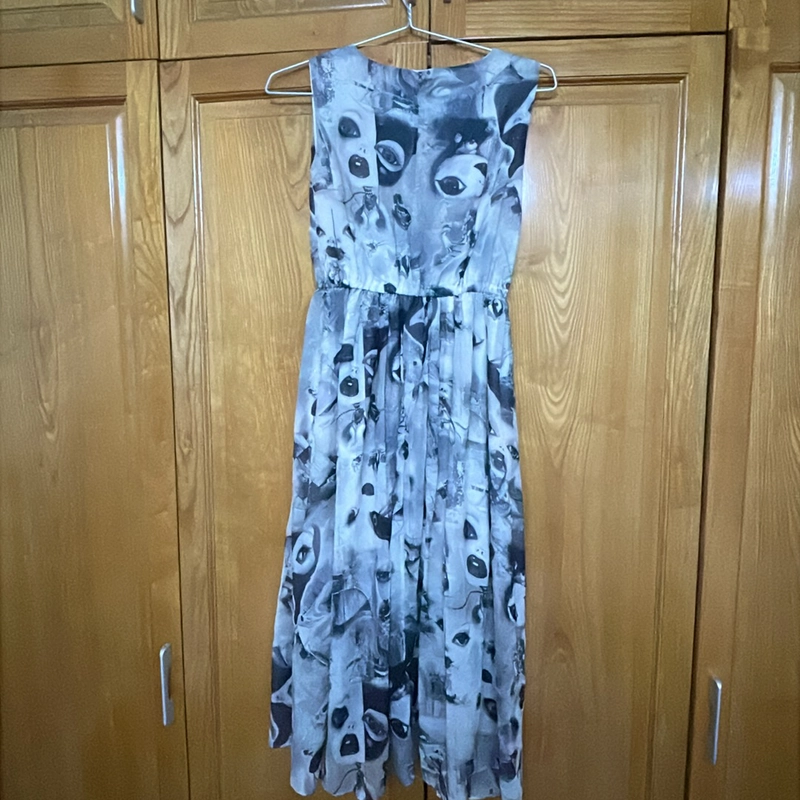 Áo đầm size S-M mặc vừa, vải xốp nhẹ, may 2 lớp 454024