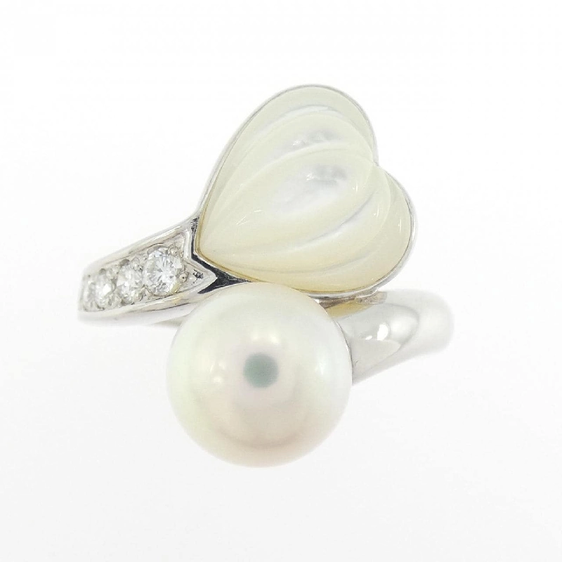 Nhẫn đá màu K18WG 667408