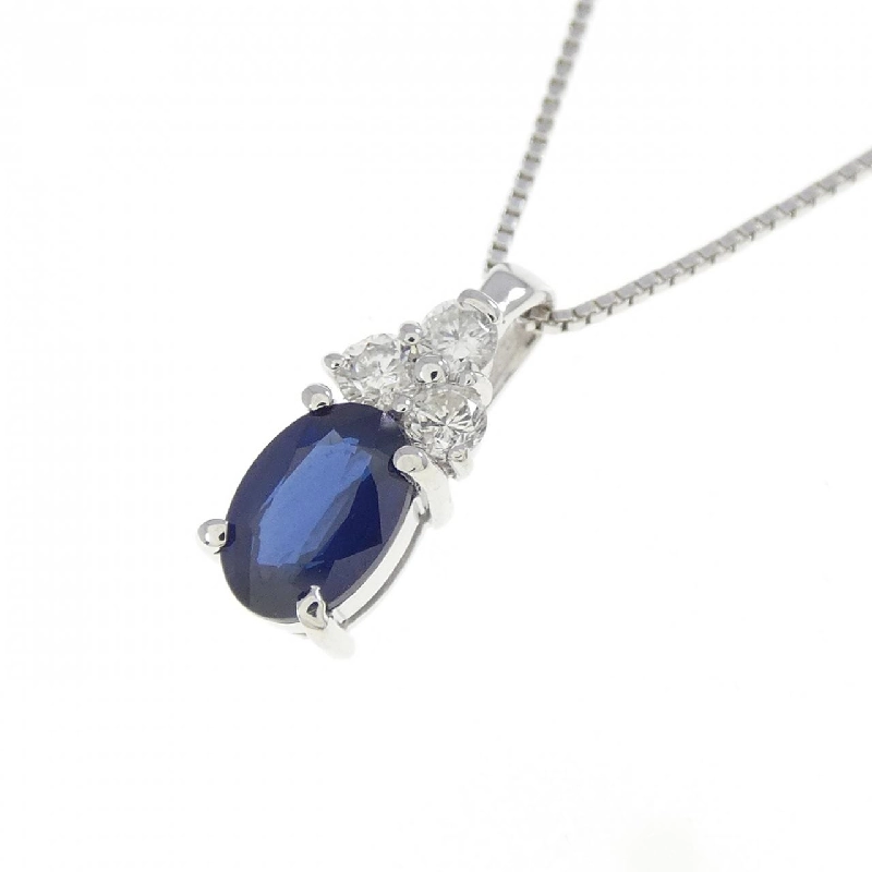 K18WG Sapphire Necklace 0.54CT - Hàng hiệu Authentic 861398