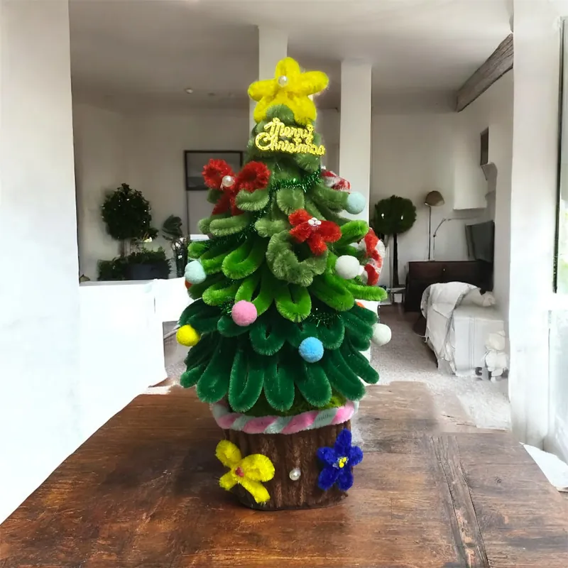 Thông  kẽm nhung hand make 20-25cm 731053