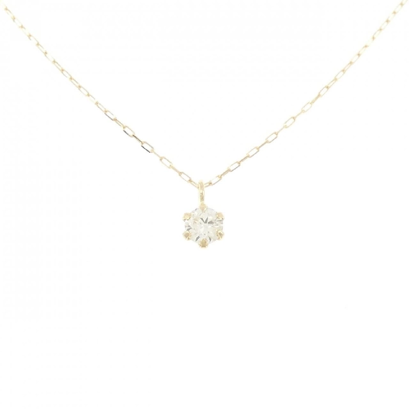 Dây chuyền kim cương K18YG 0.10CT - Hàng hiệu Chính hãng 858198