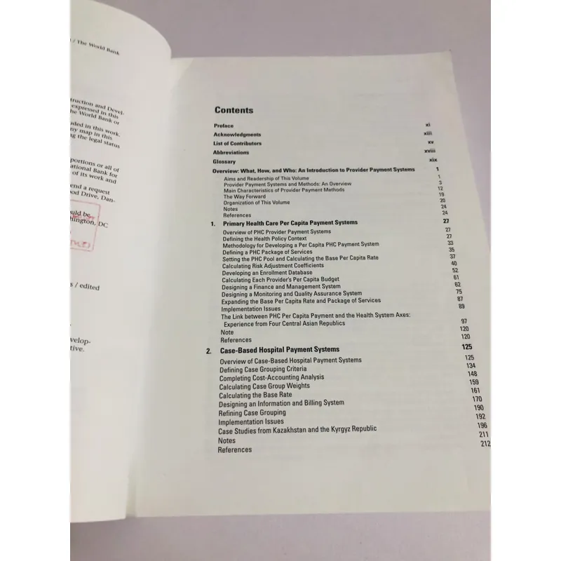 DESIGNING AND IMPLEMENTING HEALTH CARE PROVIDER PAYMENT SYSTEMS – HOW-TO MANUALS 726515