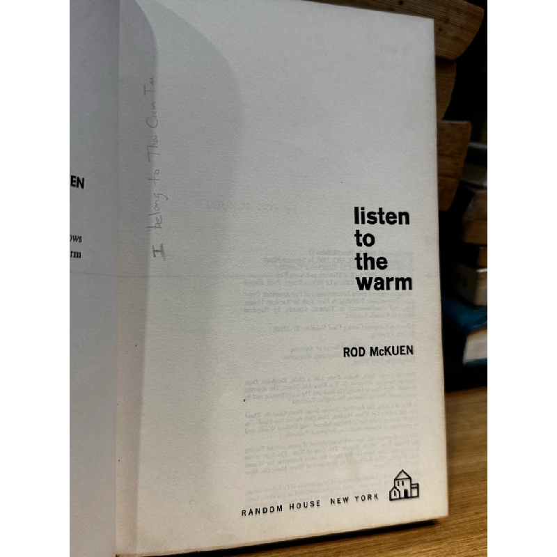 Listen to the warm - Rod McKuen 471709