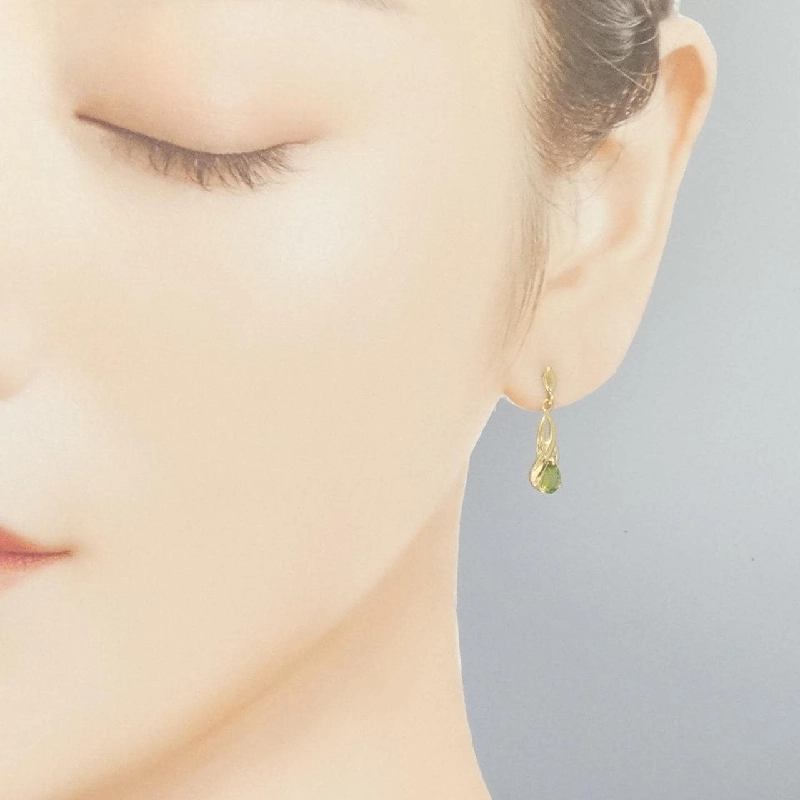 K18YG Peridot Bông tai - Hàng hiệu Chính hãng 867943