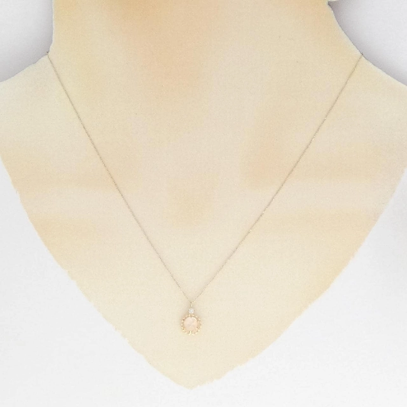 K10YG Dây chuyền đá hồng quartz - Hàng hiệu Authentic 858862