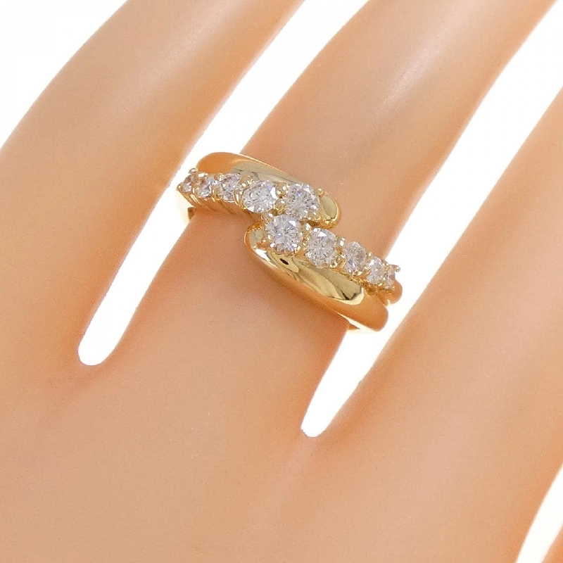 Nhẫn kim cương K18YG 0.52CT 669454