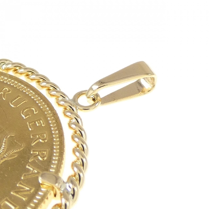 Mặt dây chuyền đồng xu 750YG (khung) - Hàng hiệu Authentic 866702