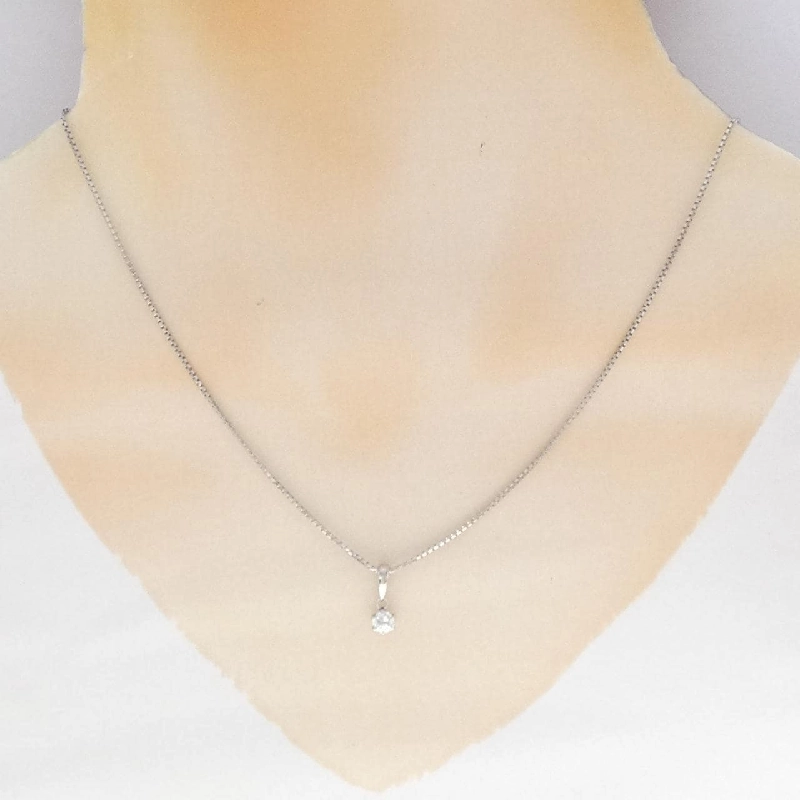 Dây chuyền kim cương Solitaire PT900/PT850 0.21CT - Hàng hiệu Chính hãng 861719