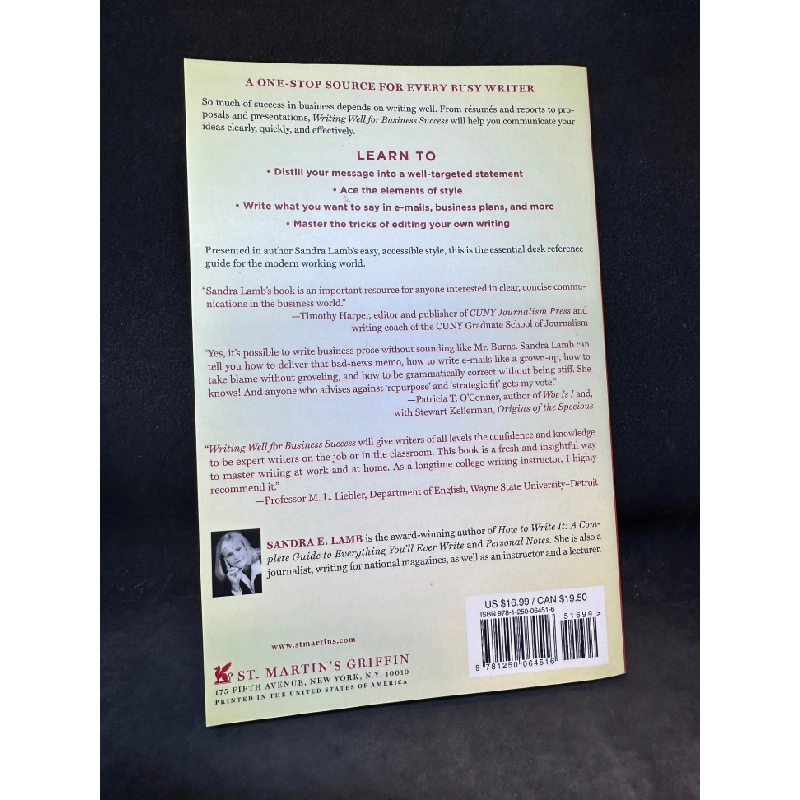 Writing well for business success Sandra E. Lamb New 90% SBM1404 342980