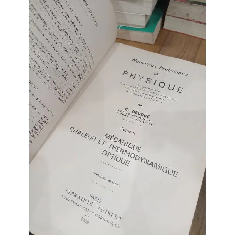 Nouveaux Problèmes de Physique - G. Dévoré 711526