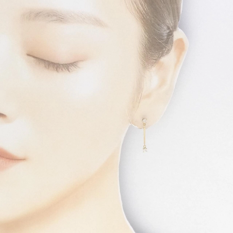 K18YG Bông tai kim cương 0.30CT - Hàng hiệu Chính hãng 868646