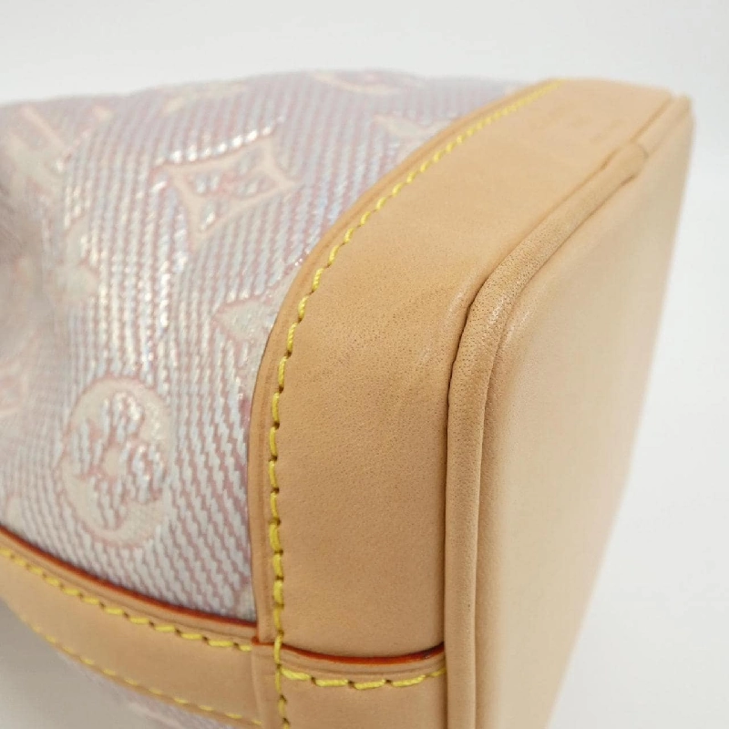 Túi xách vai Louis Vuitton Monogram Laminated Jacquard Nano Noé M82427 611895