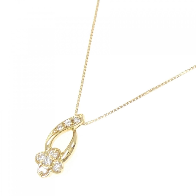 K18YG Hoa Kim Cương Dây Chuyền 0.15CT - Hàng hiệu Chính hãng 860281