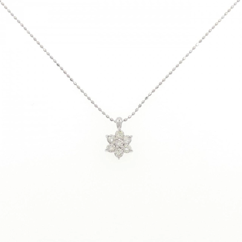 K18WG Hoa Kim Cương Dây Chuyền 0.30CT - Hàng hiệu Chính hãng 863805