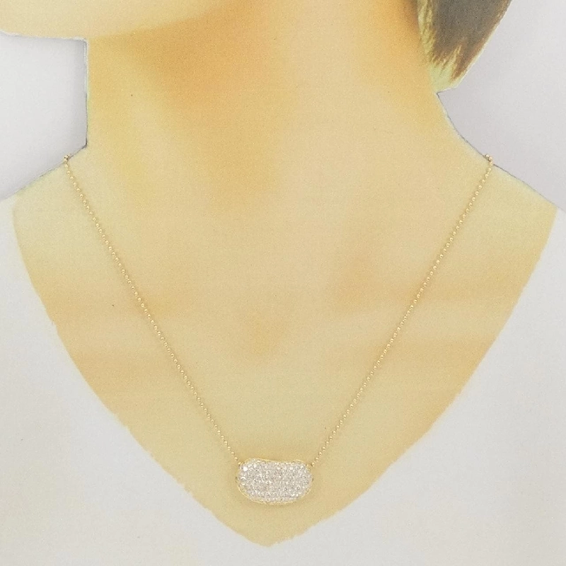 K18YG Pave Diamond Necklace 2.10CT - Hàng hiệu Chính hãng 860139