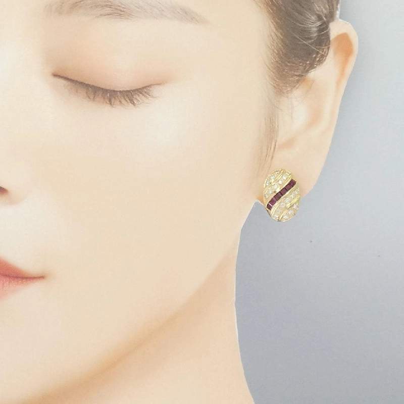 Bông tai Ruby 18KYG 0.99CT - Hàng hiệu Chính hãng 871638