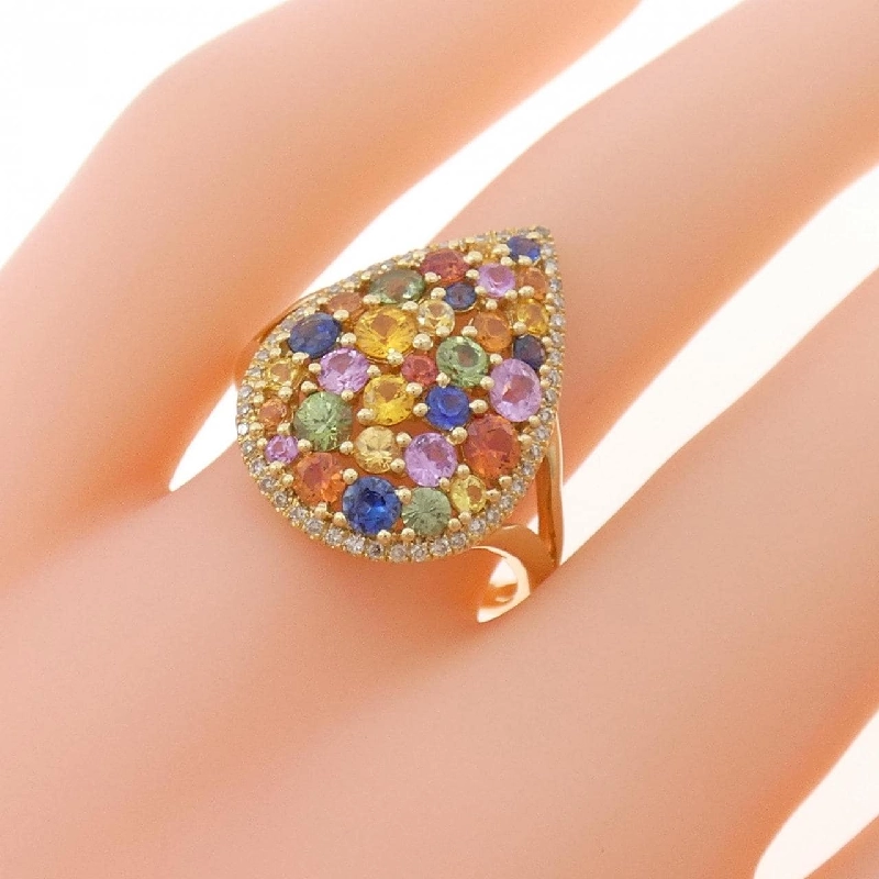 Nhẫn Sapphire K18YG 1.85CT - Hàng hiệu Chính hãng 847412