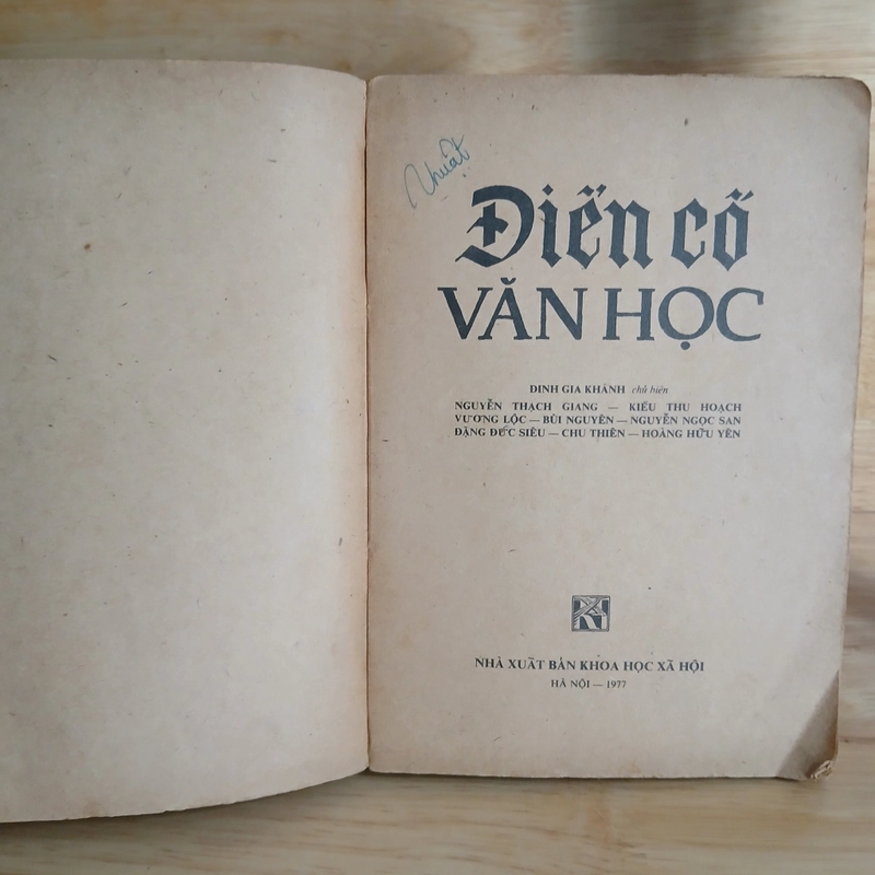 Điển Cố Văn Học (Xb 1977) - Đinh Gia Khánh chủ biên 333816