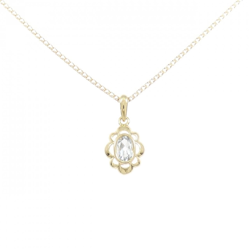 K18YG Aquamarine Necklace - Hàng hiệu Authentic 856847